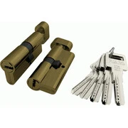 Цилиндровый механизм с вертушкой R602/70 mm (30+10+30) 5 кл. Бронза