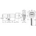 Цилиндровый механизм с вертушкой A202/100 mm (40+10+50) 5 кл. Матовый никель