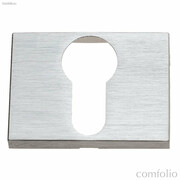 Накладка под цилиндр на прямоугольном основании Fratelli Cattini CYL 6-CS матовый хром 2 шт.