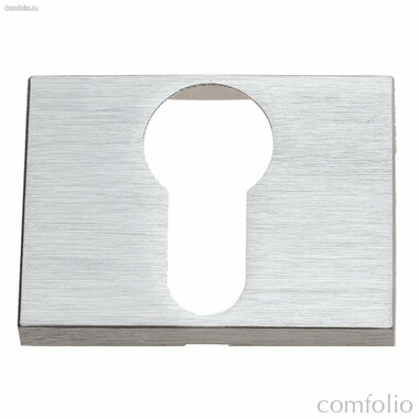 Накладка под цилиндр на прямоугольном основании Fratelli Cattini CYL 6-CS матовый хром 2 шт.