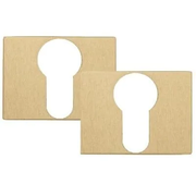 Накладка под цилиндр на прямоугольном основании Fratelli Cattini CYL 6-KD золото крайола 2 шт.