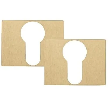 Накладка под цилиндр на прямоугольном основании Fratelli Cattini CYL 6-KD золото крайола 2 шт.