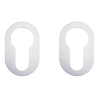 Накладка на цилиндр Nuda AL7 белый глянцевый