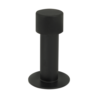 Дверной ограничитель настенный Vantage DS12BL INOX черный