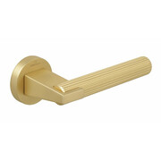 Ручки дверные CEBI DORA STRIPED (в полоску) цвет MP35 матовое золото