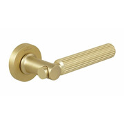 Ручки дверные CEBI TROY STRIPED (в полоску) цвет MP35 матовое золото
