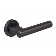 Ручки дверные CEBI FUGI SMOOTH (гладкая) цвет MP27 черный матовый никель