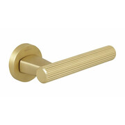 Ручки дверные CEBI FUGI STRIPED (в полоску) цвет MP35 матовое золото