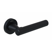 Ручки дверные CEBI NORA STRIPED (в полоску) цвет MP24 черный