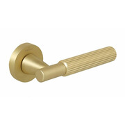 Ручки дверные CEBI SOHO STRIPED (в полоску) цвет MP35 матовое золото