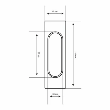 Ручка купе Extreza Hi-Tech P401 белый F25 (пара 2 шт.)