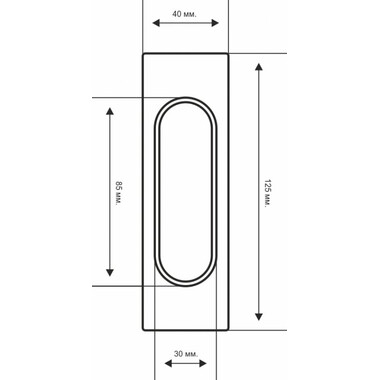 Ручка купе Extreza Hi-Tech P401 полированный хром F04