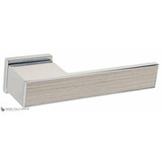 Дверная ручка на прямоугольном основании Fratelli Cattini "COSMO NATURA SOLE" 6-CR полированный хром