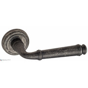 Дверная ручка на круглом основании Fratelli Cattini "FARFALLA" D1-IA античное серебро