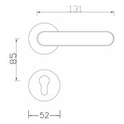 Ручка дверная TERA SN матовый никель