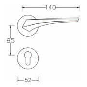 Ручка дверная LEXI SN матовый никель