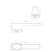 Дверная ручка LOCKSTYLE AKIK MOV BB матовое золото