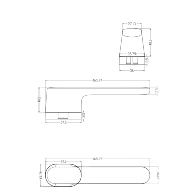 Дверная ручка LOCKSTYLE AKIK MOV BB матовое золото
