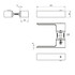 Tupai Big Line 4084 5REP-153 с интегрированным фиксатором WC черный (полотно 38-45 мм) левая