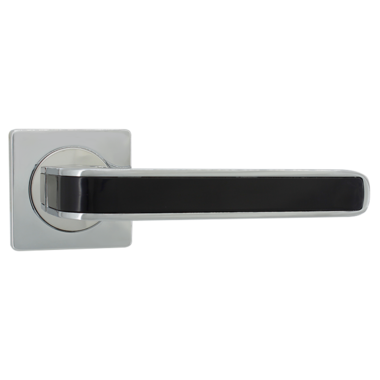 Ручка дверная Vantage V09CP/BL AL, хром-черная вставка Ручка дверная Vantage V09CP/BL AL, хром-черная вставка