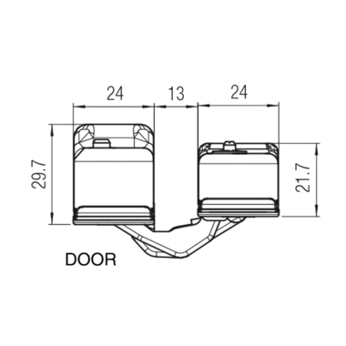 Петля скрытая Koblenz K8060 Atomica Slim никель матовый Петля скрытая Koblenz K8060 Atomica Slim никель матовый