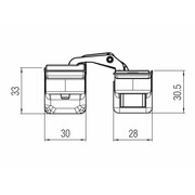 Петля скрытая Krona Koblenz Kubica K6360/38 Бронза