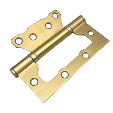 Петля неврезная APOLLO FLUSH HINGES 100*75*2.5мм 2BB FG сатинированное золото