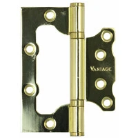 Петля неврезная Vantage 2BB 100х75 РB золото