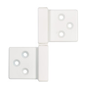 Петля Aldeghi Luigi 143Q квадратная, матовый белый