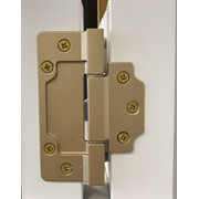 Петля Aldeghi Luigi 144Q квадратная, матовое золото