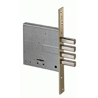 Замок врезной сувальдный 57.028.60 (короткий кл. 00100.001) Хром