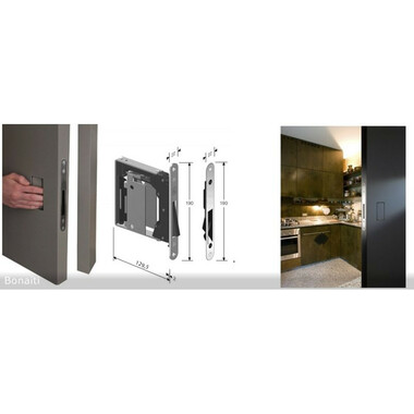 Bonaiti mod. 938 (скрытая) Механизм мат.хром (B-No ha mini) + регулируемая ответка 992 Bonaiti mod. 938 (скрытая) Механизм мат.хром (B-No ha mini) + регулируемая ответка 992