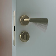 KRONA KOBLENZ Замок магнитный с доводчиком дверной ручки под сантехническую завертку матовый никель