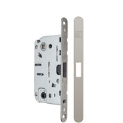 KRONA KOBLENZ Замок магнитный с доводчиком дверной ручки под сантехническую завертку матовый никель