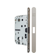 KRONA KOBLENZ Замок магнитный с доводчиком дверной ручки под цилиндр матовый никель