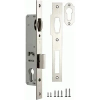 Корпус узкопрофильного замка с роликом 155-25 CP Хром