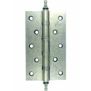 Дверная петля универсальная Corona Crown 125x75x3мм Античное серебро