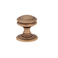 Мебельная ручка-кнопка 801 Rania 25x30 Melodia Матовая бронза