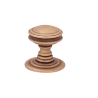 Мебельная ручка-кнопка 801 Rania 30x35 Melodia Матовая бронза