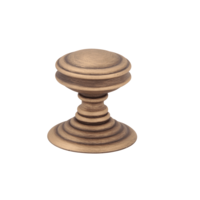 Мебельная ручка-кнопка 801 Rania 38x42 Melodia Матовая бронза