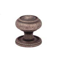 Мебельная ручка-кнопка 802 Georgian 25 Melodia Античное серебро