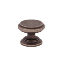 Мебельная ручка-кнопка 804 Fat Cap 32mm Melodia Античное серебро