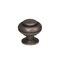 Мебельная ручка-кнопка 806 Victorian 30x33 Melodia Античное серебро